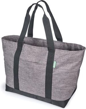 Creative Green Life Stylish Tote Bag for Women & Men - A Foldable Extra Large Tote Bag with Zipper You’ll Love for Years